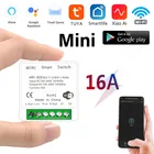 Умный мини-выключатель 16 А, двухсторонний переключатель с таймером, работает с Alexa Google Яндекс. Alice Tuyaприложение Smart life