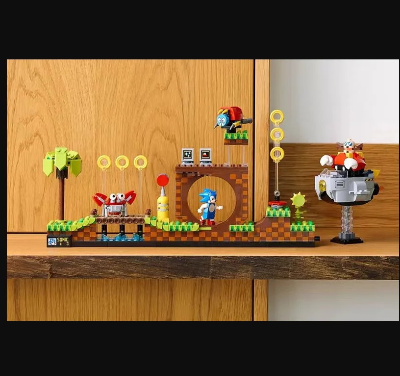 

in stock 1125pcs Classic Pop Game Green Hill Zone Building Blocks Bricks Children Boys Christmas DIY Educational Toys