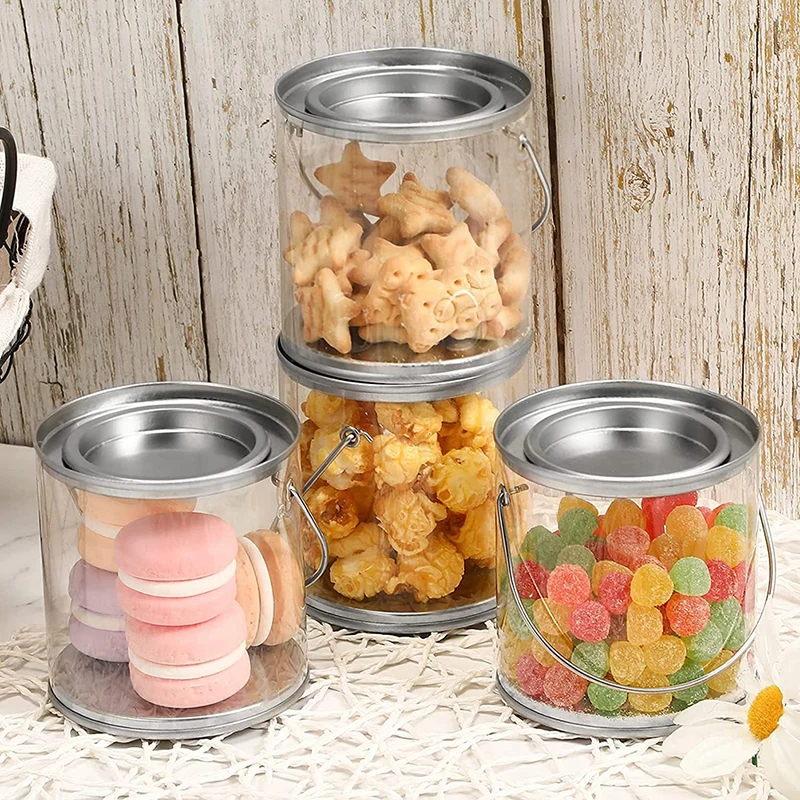 

With And Decor Paint Great Lids Clear For Cans Cans Containers Party Favor Clear Pcs Paint Supplies For 1/12 Party Party