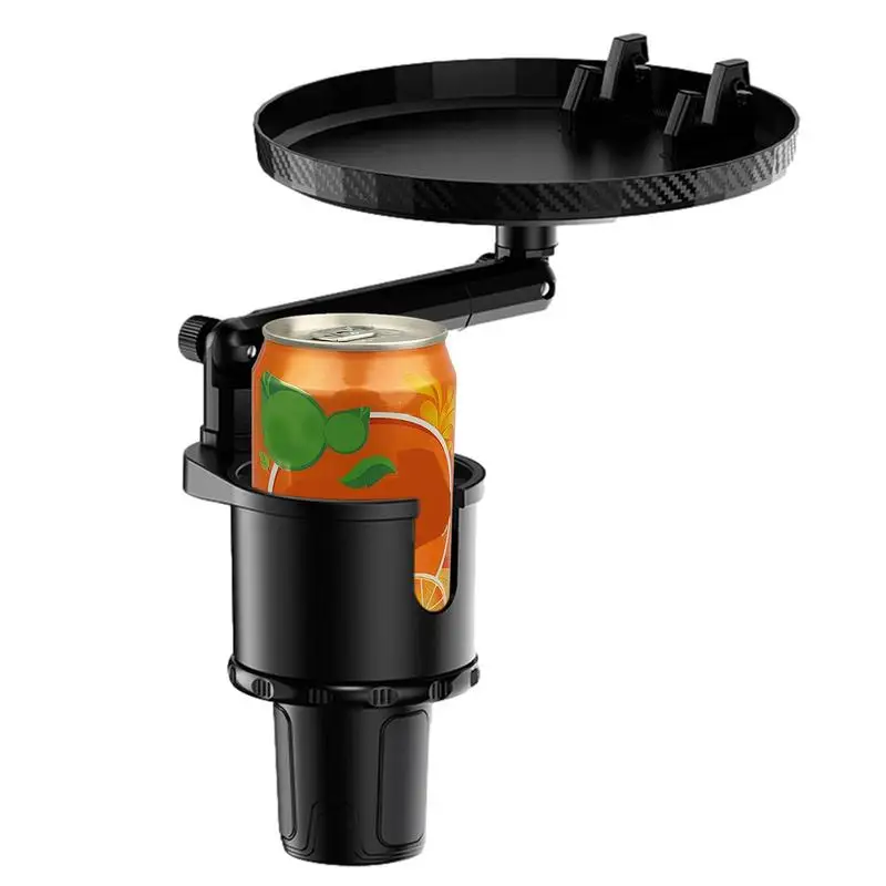 

Подстаканник для стакана, автомобильный Регулируемый автомобильный поднос для закусок и напитков, вращающийся на 360 градусов Автомобильный поднос для еды и питья в автомобиле