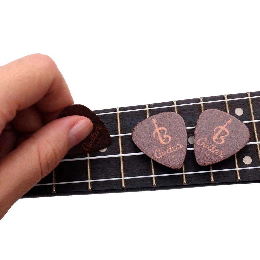 

Brand New Musical Instruments Guitar Picks Celluloid Picks Ultra Thin Wood Color Patterns For Music Lover Collection