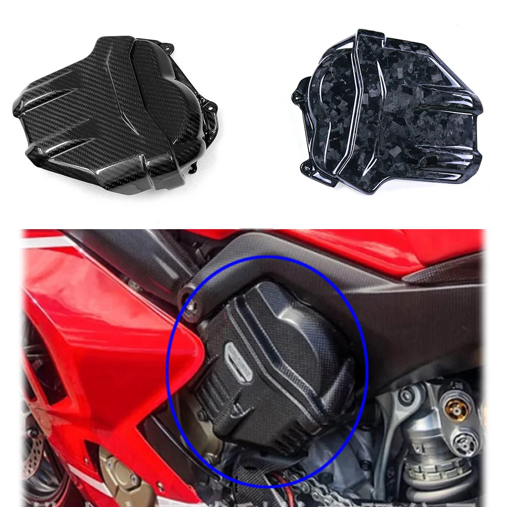 

3K Full Carbon Fiber Engine Cam Cover Motorcycle Accessories Fairing Kit For Ducati Panigale V4 V4S V4R Streetfighter V4 V4S