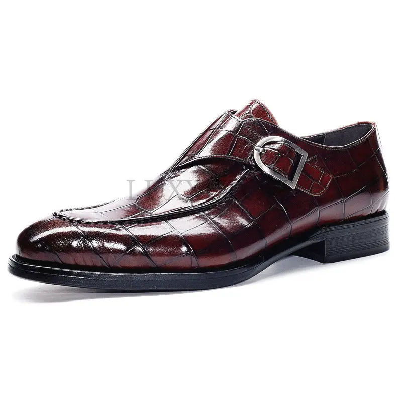 

2023 классические дизайнерские мужские кожаные туфли под кожу крокодила, мужские лоферы, обувь для рождественской вечеринки