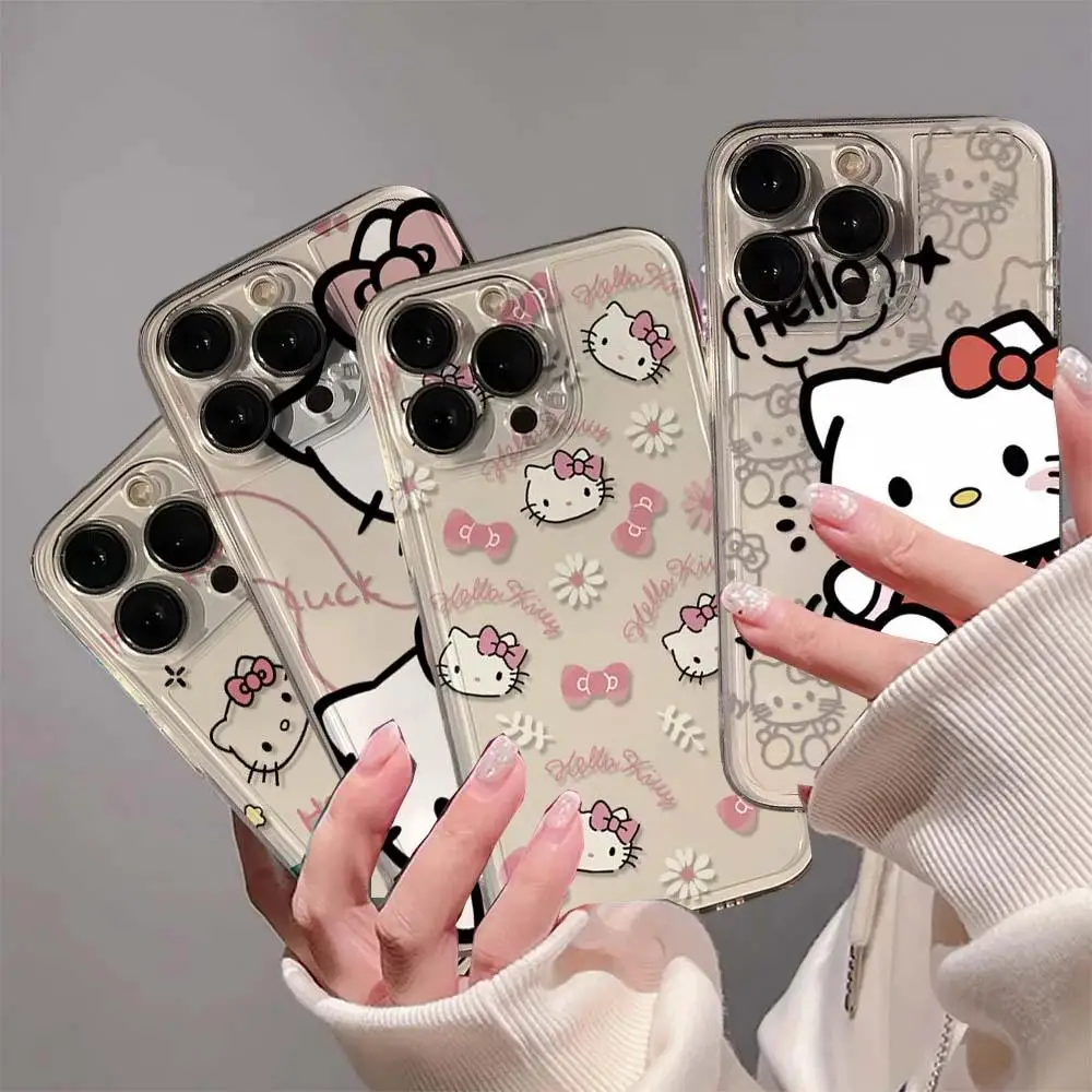 Чехол для телефона Sanrio Ins Hello Kitty Xiaomi Redmi Note 13 Pro 5G 12 4G 12S 13C 12C 10C 11 10 10S 11S 9S 9 8 A2 A1 Plus A3 Y2k