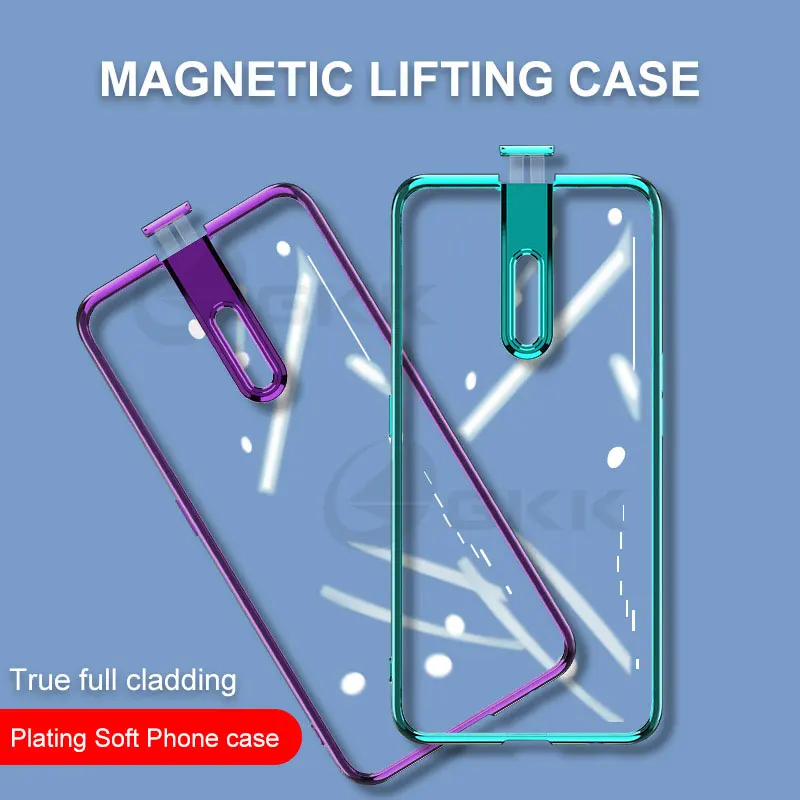 

Тонкий чехол GKK из ТПУ с покрытием для OPPO K3 Realme X, Роскошный прозрачный чехол с полной защитой для OPPO K3 Realme X, оболочка, чехлы