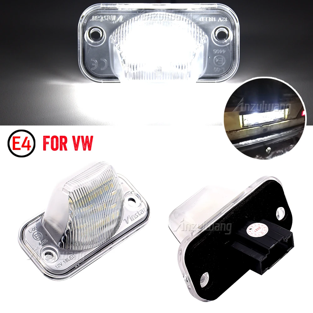 

2Pcs CANbus LED License Plate Number Light Lamp For VW Transporter T4/Caravelle MK4/Multivan Jetta Passat B5 B6 Combi Eurova