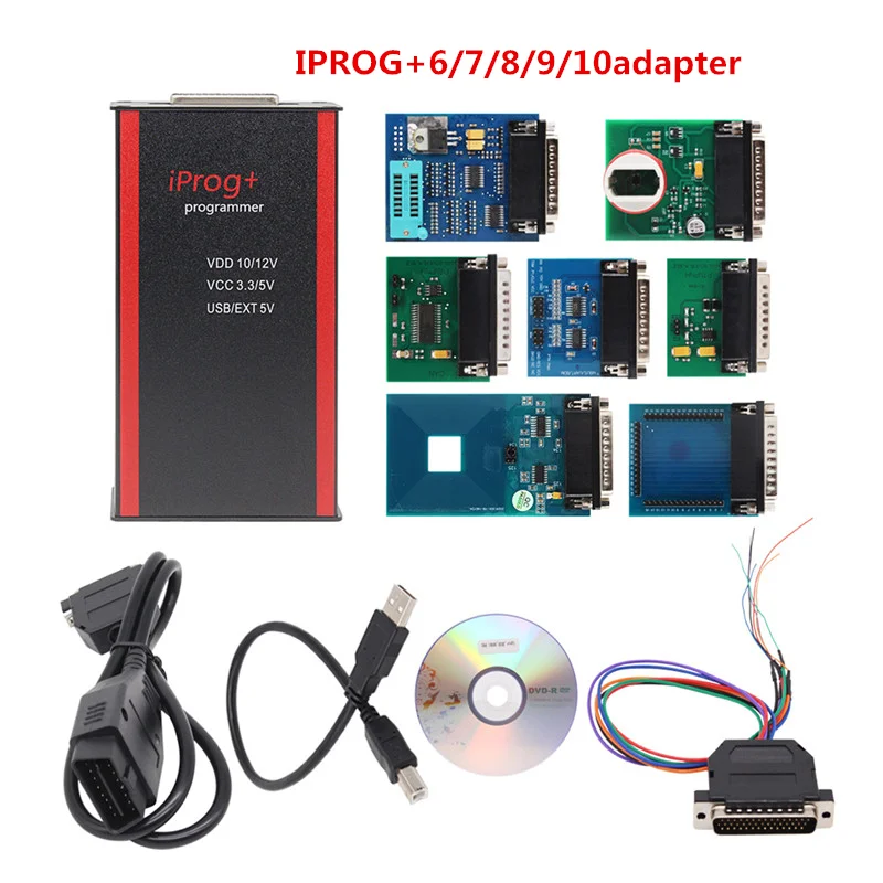 IPROG Pro V87 Full ECU Key Programmer Iprog+ Eeprom IMMO Car Radio Airbag Reset Dashboard Kilometer PK DIGIPROG 3 Carprog