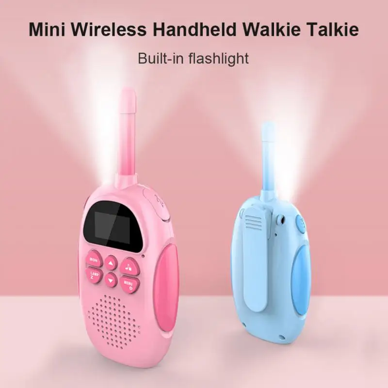 

Cute Wireless Radio Toys Mini Wireless Walkie Talkie Kids Parent-child Educational Interactive Built In 1000mah Battery