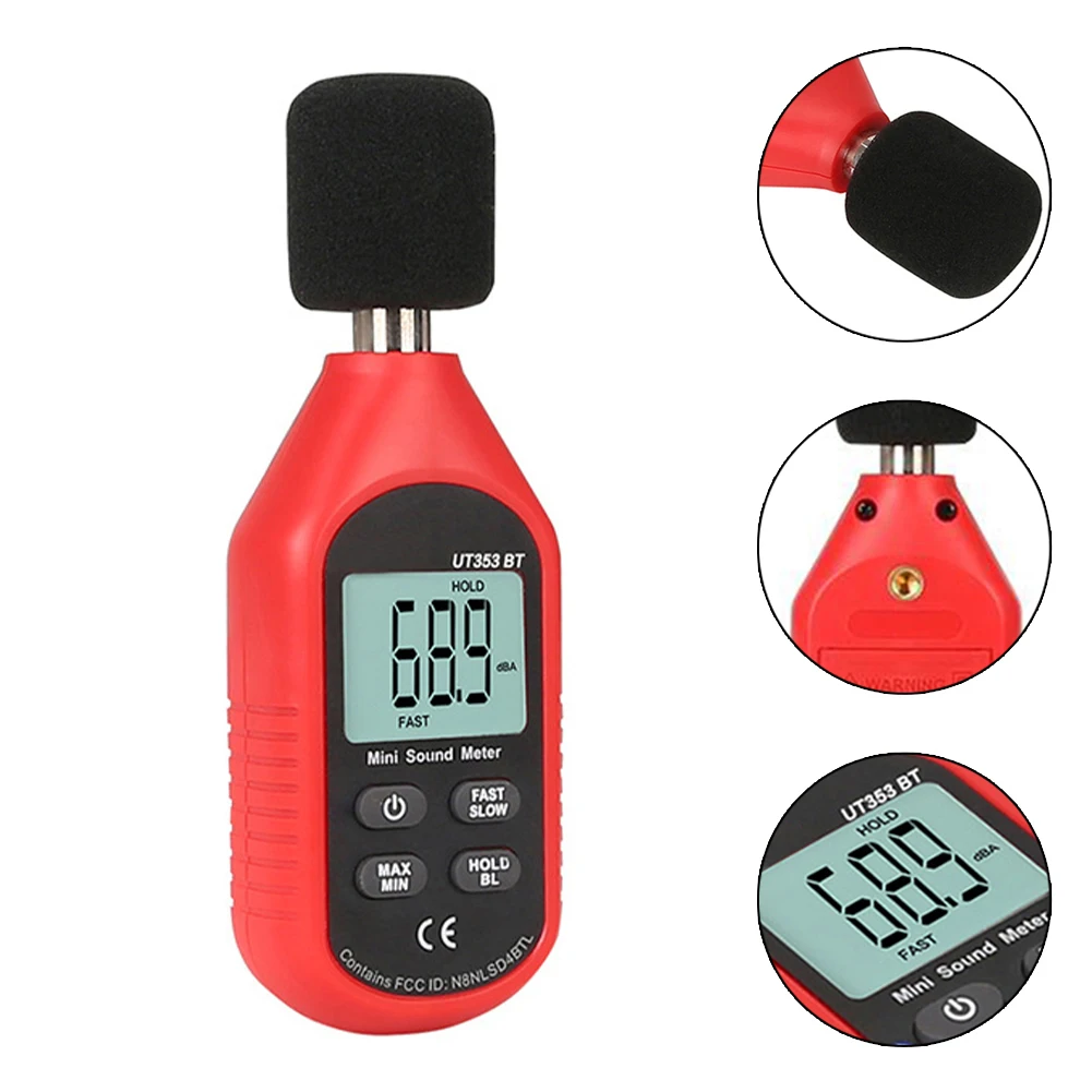 UT353BT Измеритель шума совместимый с Bluetooth детектор портативный звук тестер звука DB
