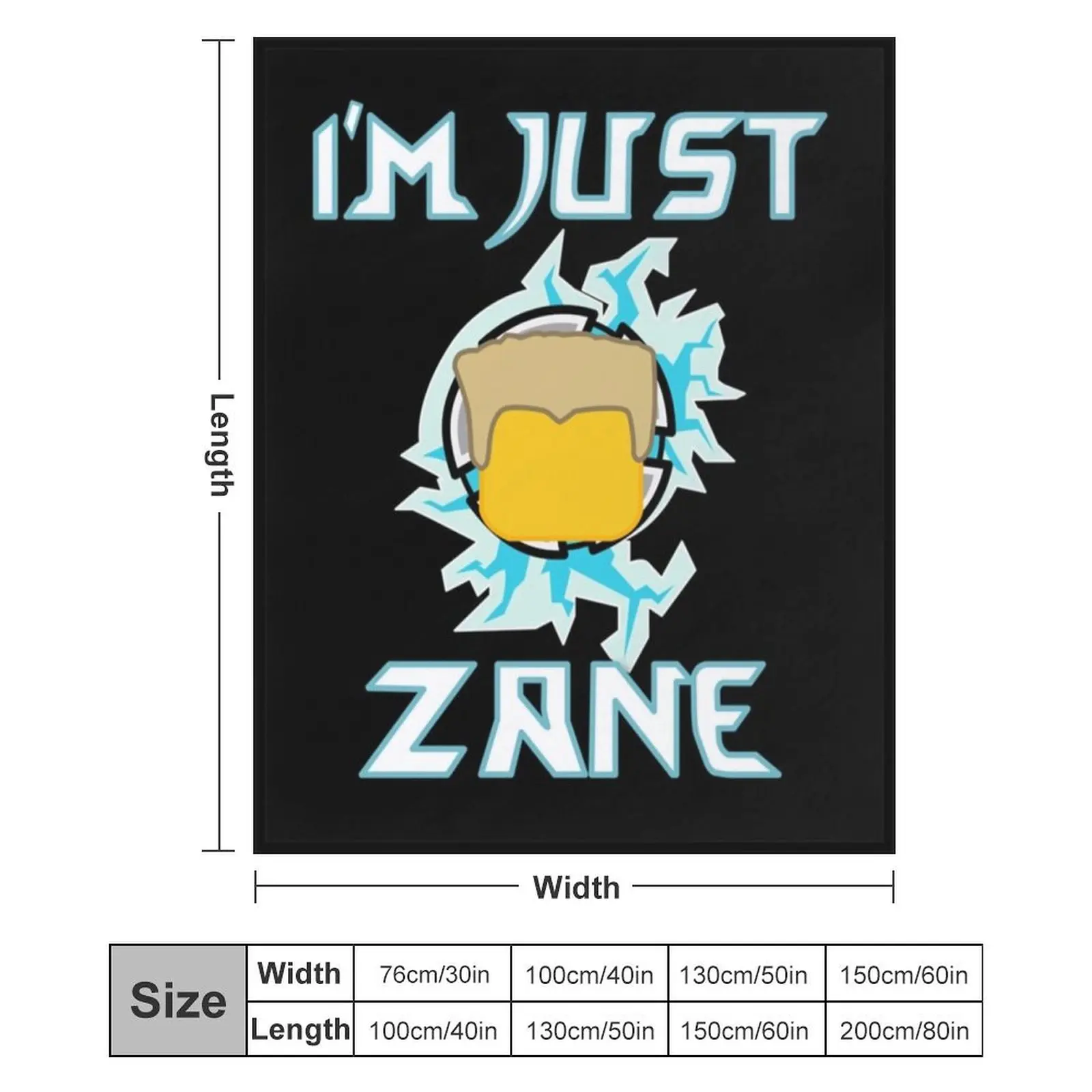 Плед I'm Just Zane Покрывала рождественские подарки Одеяла