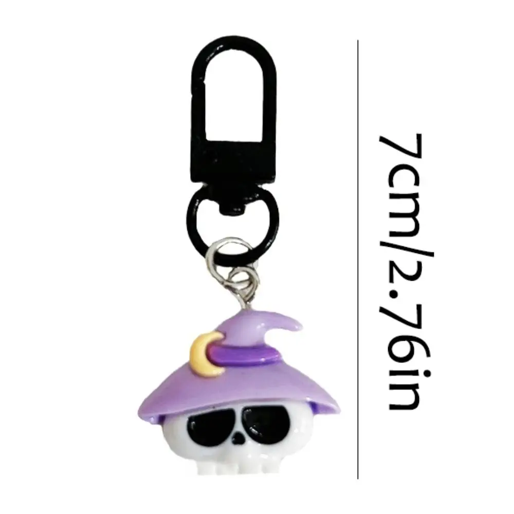 Милый череп брелок для ключей на Хэллоуин гробница призрак летучая мышь милый