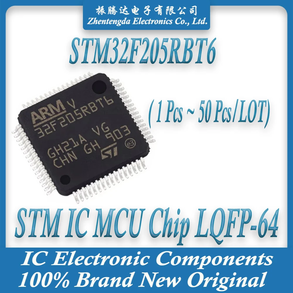 STM32F205RBT6 STM32F205RB STM32F205 STM32F STM32 STM IC MCU Chip LQFP-64