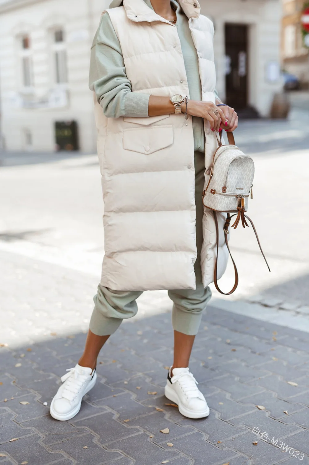 

Women Vest Coat Solid Color Lapel Single-breasted Coat Casual Fashion Long Pocket Solid Color Sleeveless Coat In Autumn Winter