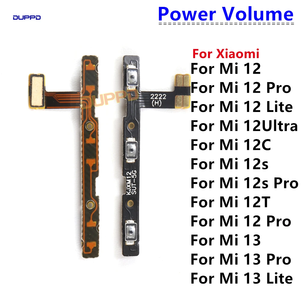 Кнопка регулировки громкости для Xiaomi Mi 12 12S 12T 13 Pro Lite Ultra 12s