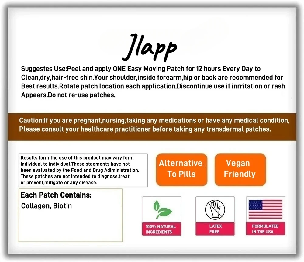 Проширные патчи Biotin Plus — 30 патчей поставка на одну месяц