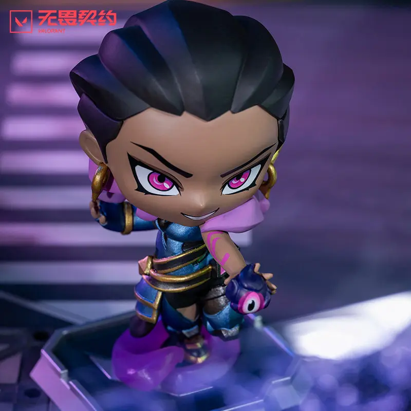 Фото Коллекционная фигурка Valorant Chibi Reyna, игровая атрибутика, ПВХ-фигурка, украшение для рабочего стола, для взрослых фанатов игр, для коллекции и демонстрации №5