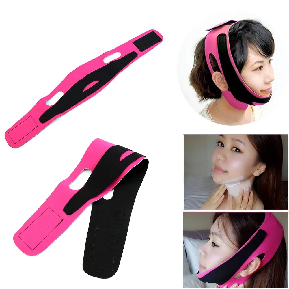 

Elastic Face Slimming Bandage V Line Face Shaper Women Chin Cheek Lift Up Belt Facial Anti Wrinkle Strap Face Care Slim Tools