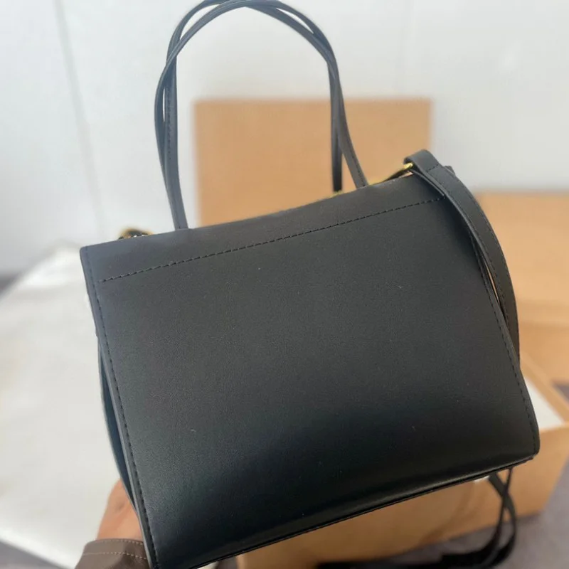 

Large Capacity Tote Bags Genuine Leather Thin Strap Shoulder Messenger Bag Solid Color Luxury Designer Handbags Bags For Women