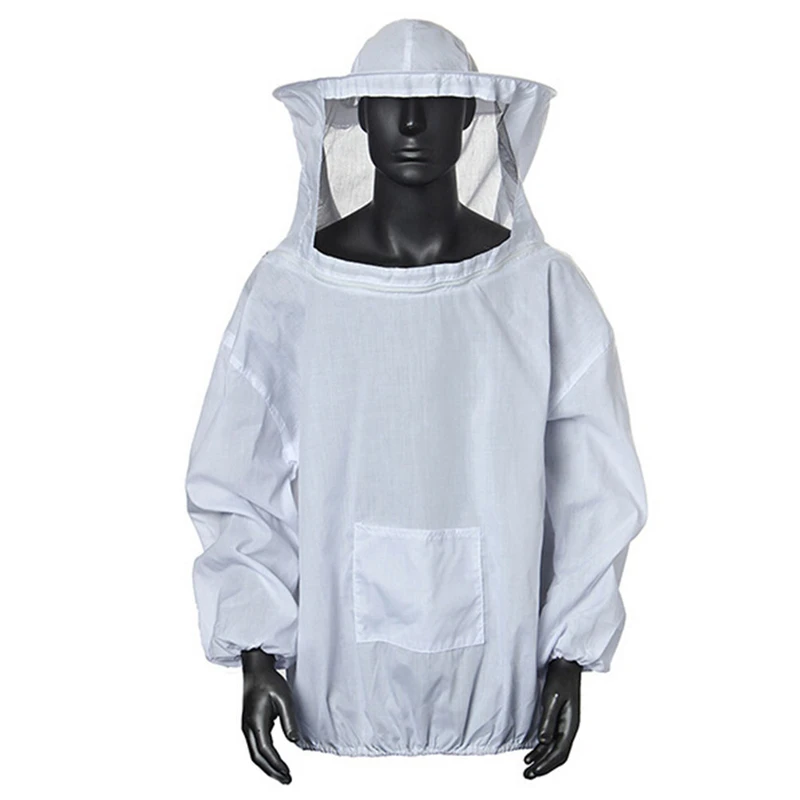 

Beekeeping Hooded Clothes Beekeeping Protective Jacket Split Smock Suit Equipment Clothing Beekeeper Breathable Clothes