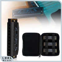 hoodoo blues harmonica 3 pack with case c d g tone harmonica set by naomi harmonica diatonic harmonica 3 pack keys c d g