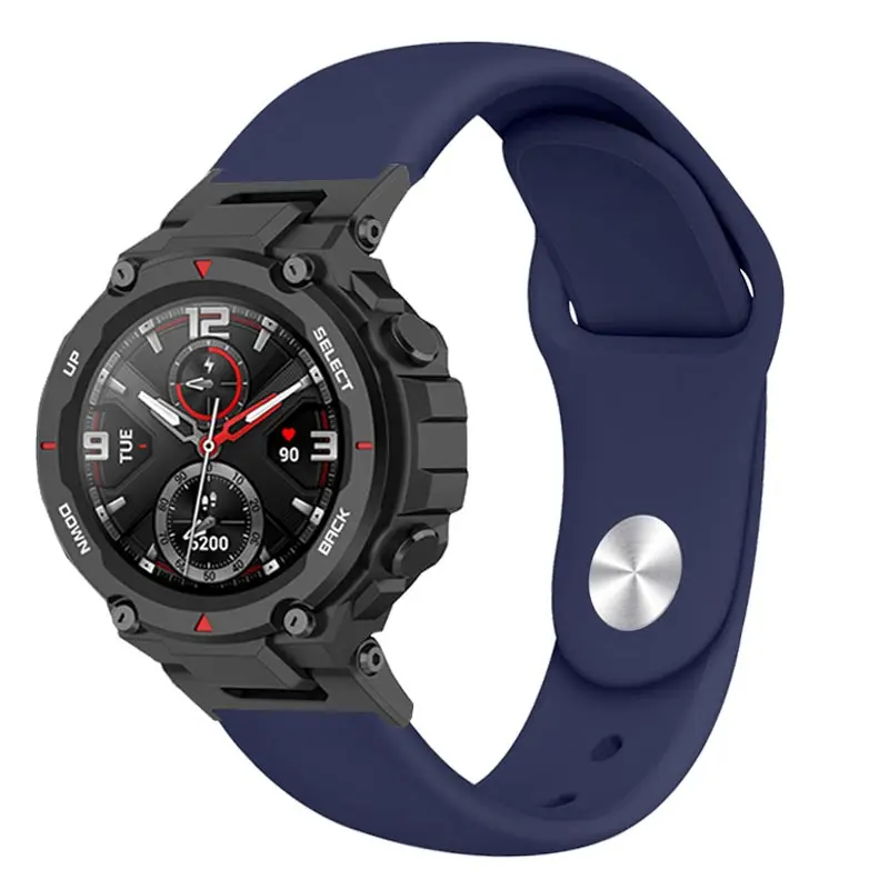 Silicone Strap For Huami Amazfit T-REX 2 Smart Watchband Sports Bracelet For Xiaomi Amazfit T-Rex/T Rex Pro 2 smart watch strap