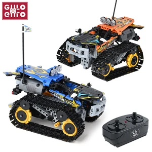 Technical RC Tracked Stunt Vehicle Model APP Control Building Blocks Electric Racing Car Bricks Chil in USA (United States)