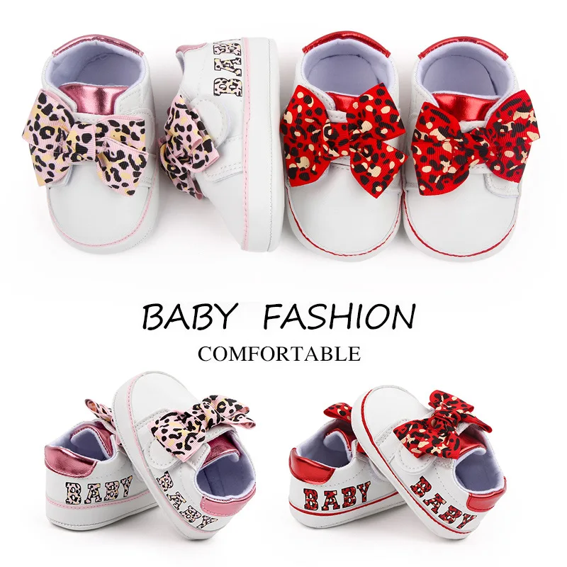 

Newborn Baby Girls Shoes First Walker PU Princess Bowknot Ribbon Dress Shoes Anti-slip Rubber Sole Toddler Crib Shoe Moccasins