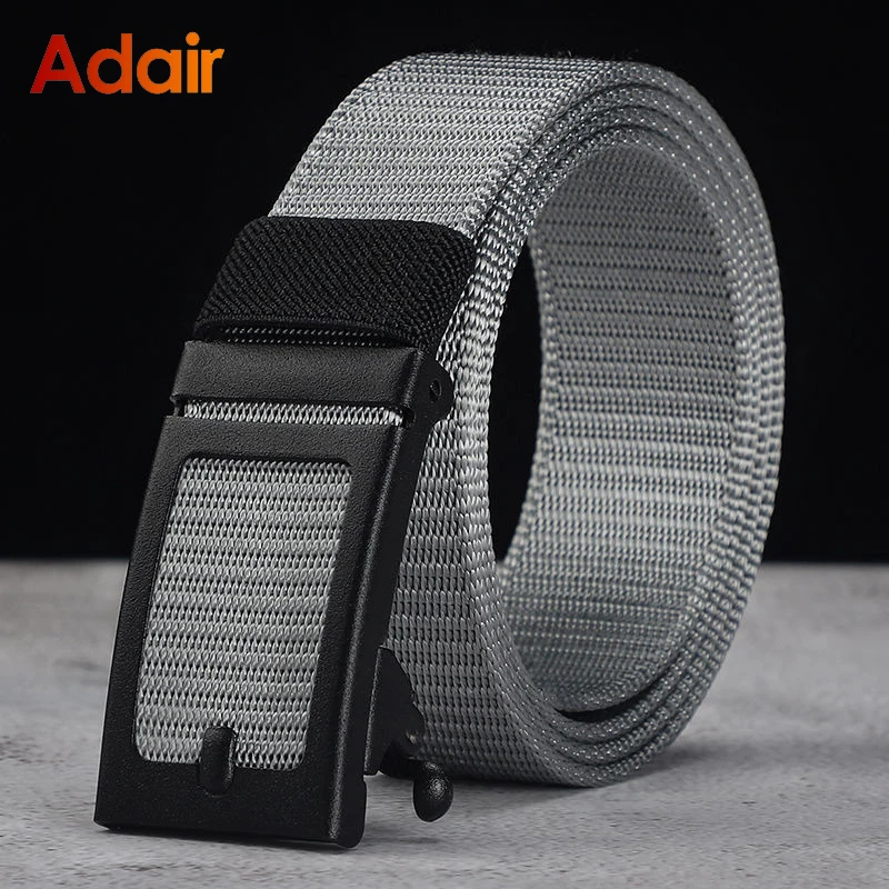

Fashion Men Belt Nylon Webbing Military Fabric Tactical Army Canvas Casual Belt Jeans Alloy Buckle Luxury Designer Strap HB063-A