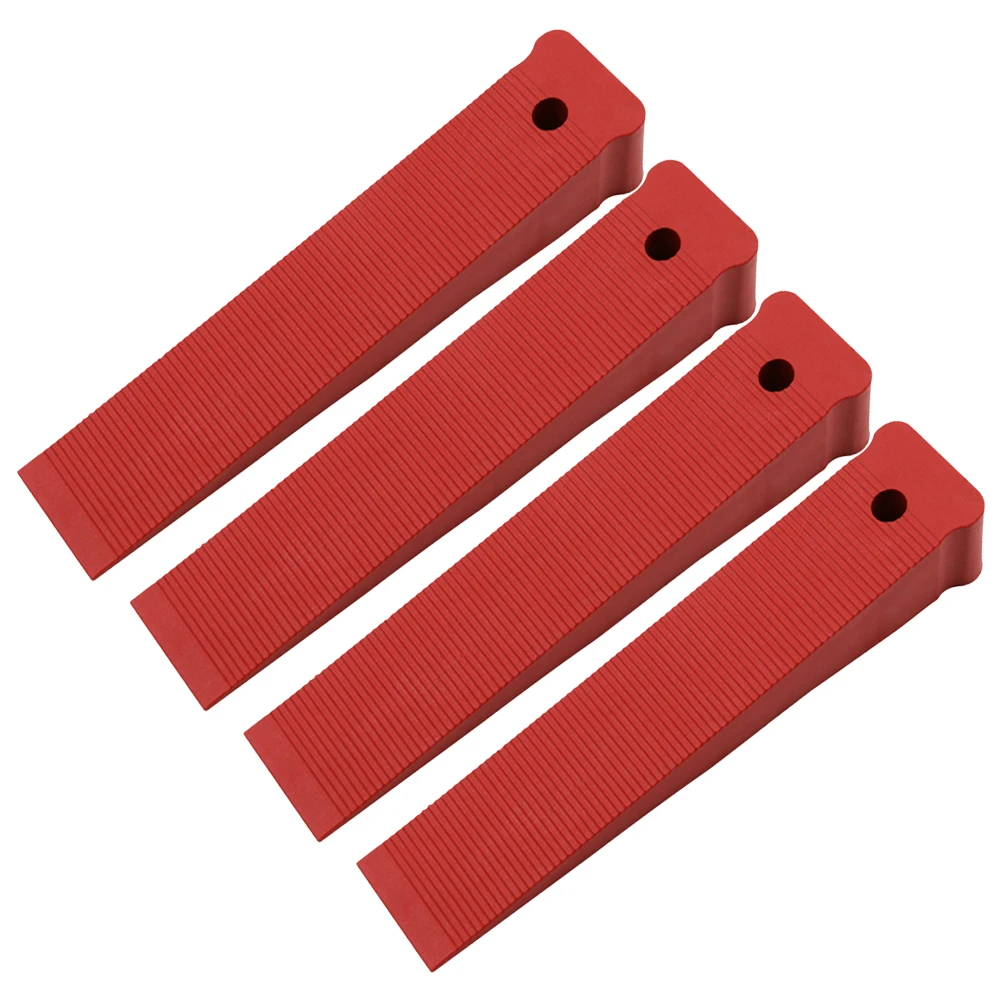 

Quick Adjustment Tool 4pcs Leveling Wedge Locator Spacers 174*35*30mm Anti-skid Durable Firm Kits Nylon Parts Red