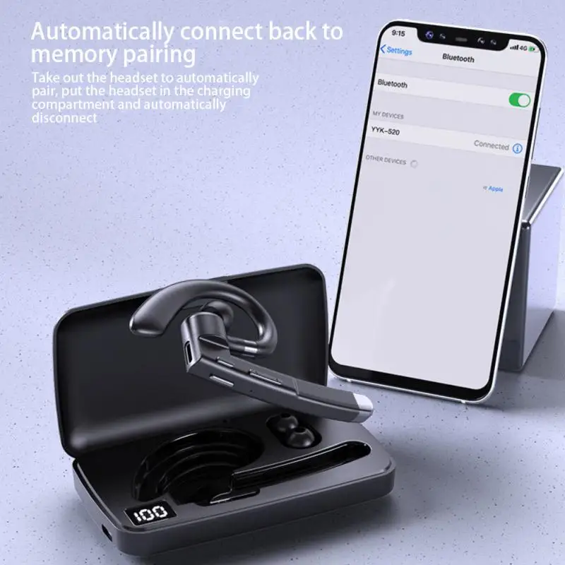 YYK-520 Bluetooth-гарнитура беспроводные наушники HIFI водонепроницаемые с микрофоном