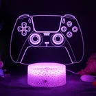 Светодиодная настольная лампа 3d для игровой комнаты, светильник декоративный мультяшный светильник для спальни, детский подарок для парня, для игр