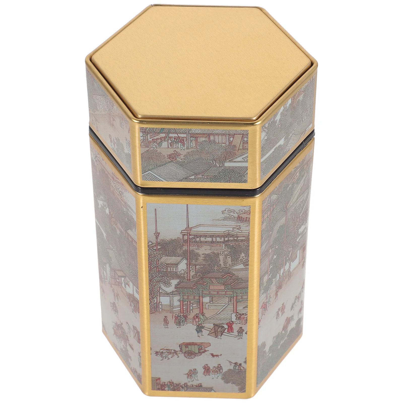 

Металлический жестяной контейнер-органайзер для хранения печенья