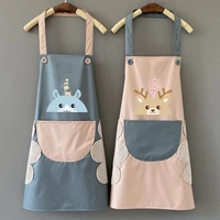 apron household kitchen lovely japanese waterproof and oil proof overalls womens korean fashion overalls adults