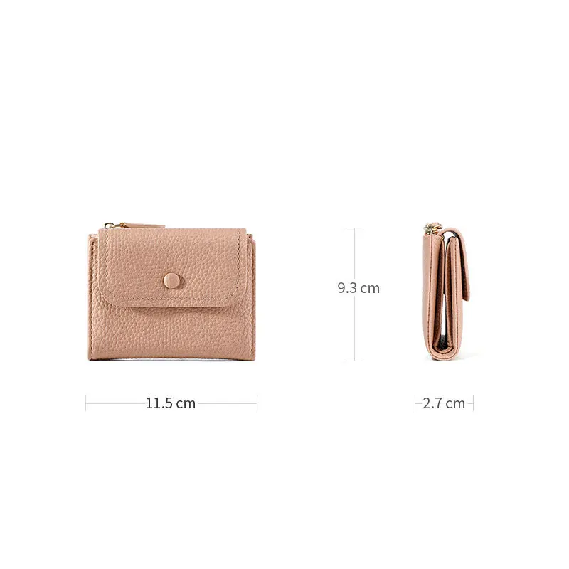 Small PU Leather Women Wallet Mini Lady Coin Purse Pocket fashion short wallet for women Credit Card Holder Purse