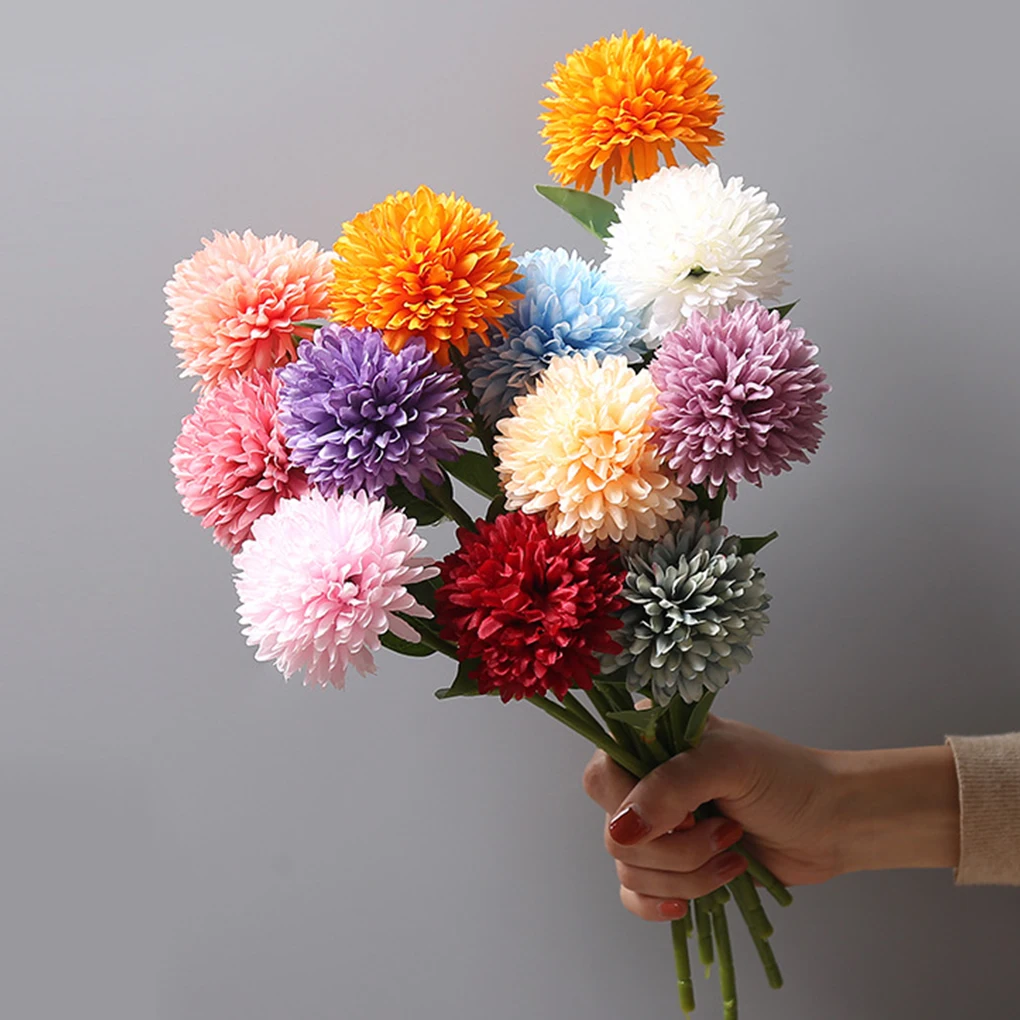 

10x Wide Application Round Simulation Flower For Party Decor Or Wedding Bouquet Pets Friendly