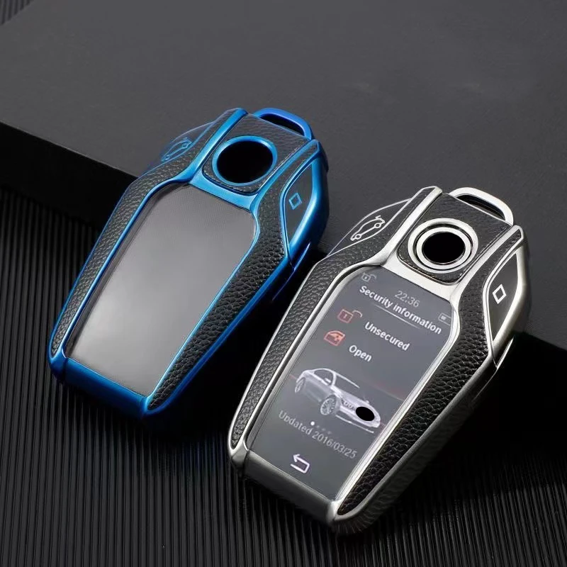 

Leather+TPU Car Key Case Cover Key Bag For BMW 5 7 series G11 G12 G30 G31 G32 i8 I12 I15 G01 X3 G02 X4 G05 X5 G07 X7 Accessories
