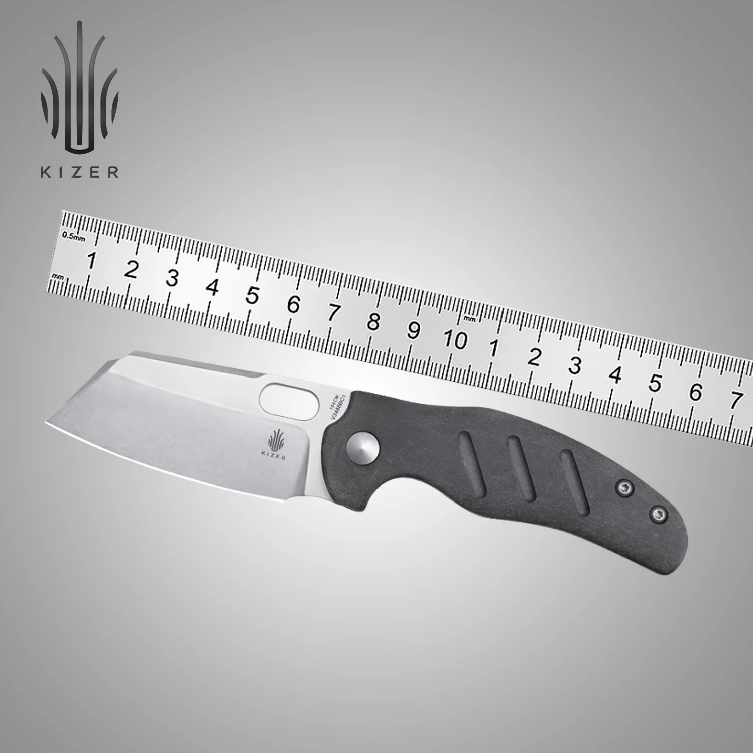 Kizer Folding Pocket Knife V3488BC1/V3488BC2 Mini C01C Designed by Sheepdog 2022 New Richlite/Aluminium Handle Survival Knives
