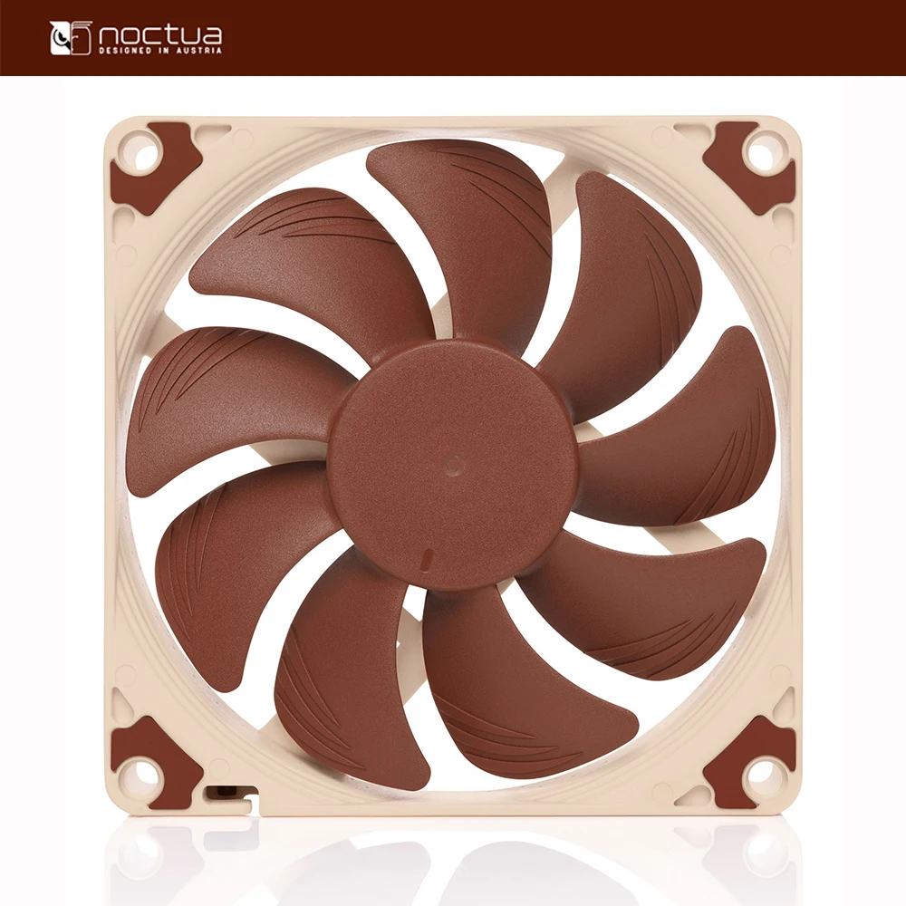 Noctua NF-A9x14 PWM Chromax.Black.Запасный тонкий вентилятор 92x92x14 мм Бесшумный 4-контактный контроль температуры Тихий контроль Тихий вентилятор радиатора процессора (art.: 3920d0cd13c2c) - 3920d0cd13c2c