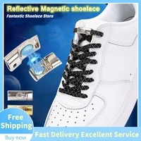 elastic magnetic shoelaces reflective no tie shoe laces sneakers laces for shoes quick rubber shoelace 1second lock kids unisex