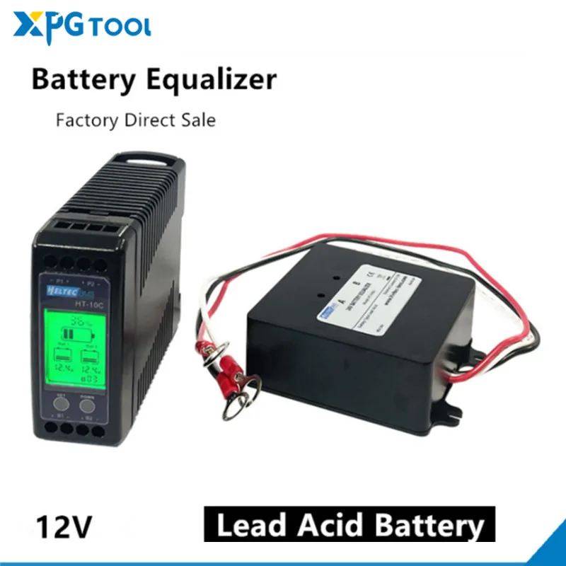 Эквалайзер батареи 12 В с ЖК-дисплеем/встроенным аккумулятором, балансировка напряжения, свинцово-кислотная батарея, подключенная параллельная серия для инструмента 24/36/48 В/96 в