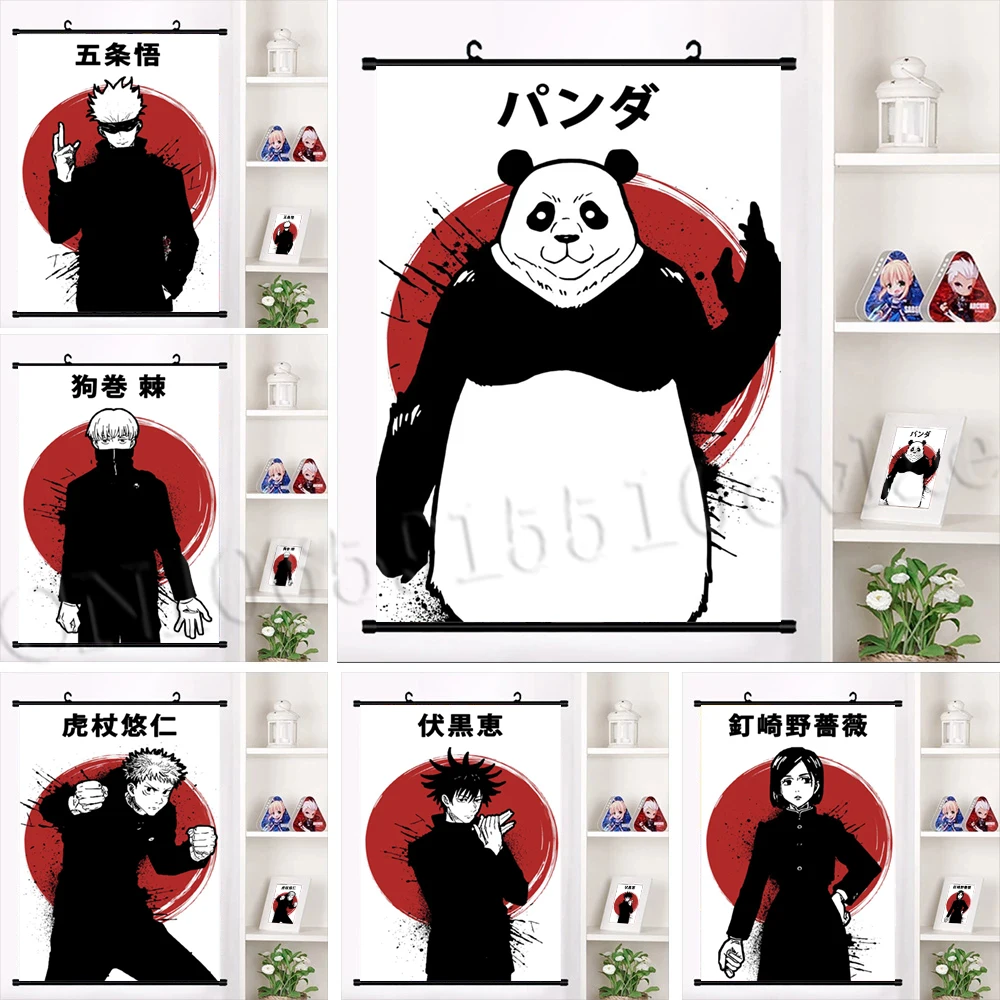 

Canvas Paintings Art Jujutsu Kaisen Poster Hanging Scrolls Inumaki Toge Picture Mural Home Children Room Wall Aesthetic Decor