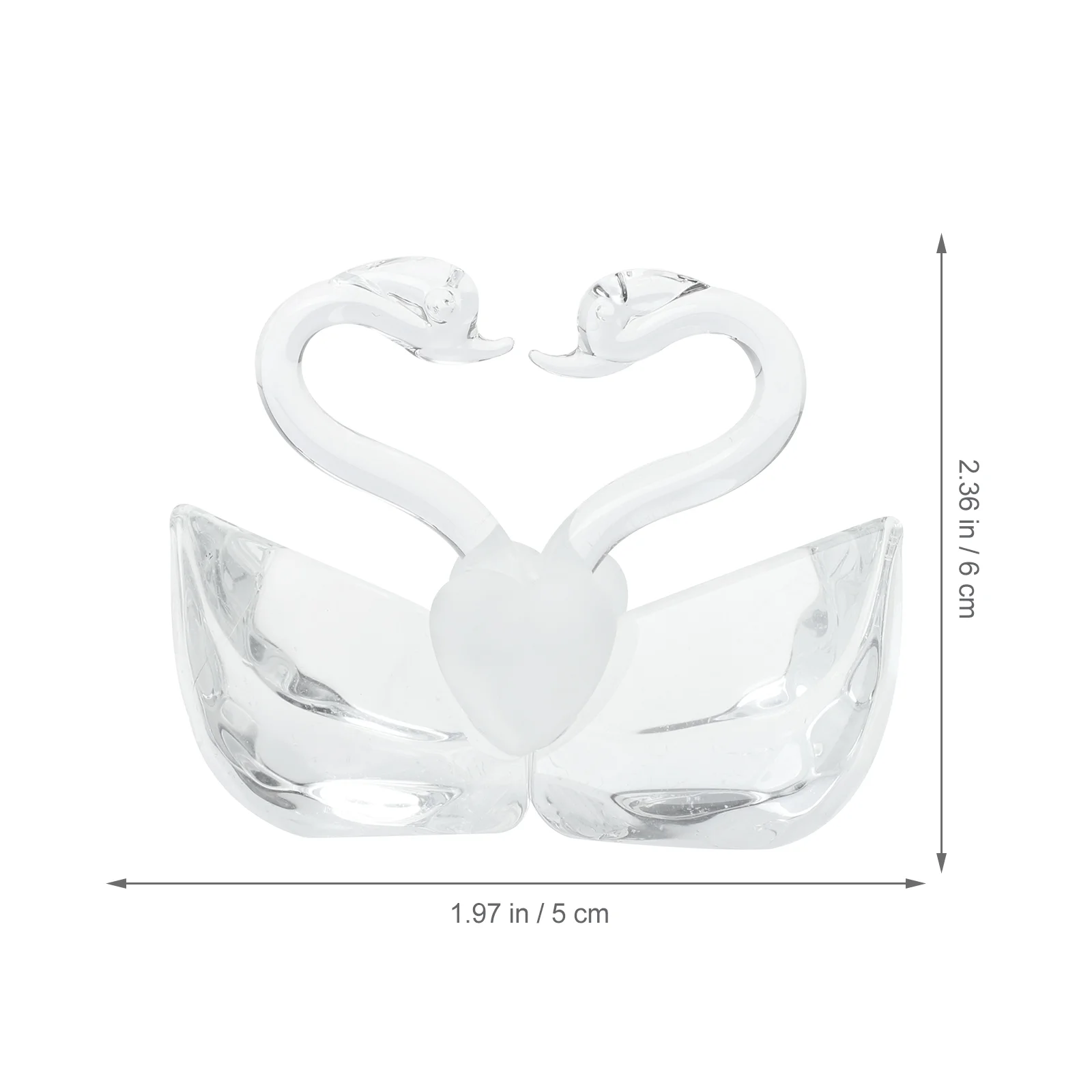 Целуйста лебедь кристалл свадебная фигурка пара статуя декор украшение подарок