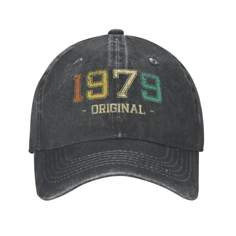 

Классическая хлопковая винтажная бейсбольная кепка 1979 для мужчин и женщин, регулируемая летняя кепка для взрослых рожденных в 1979 году