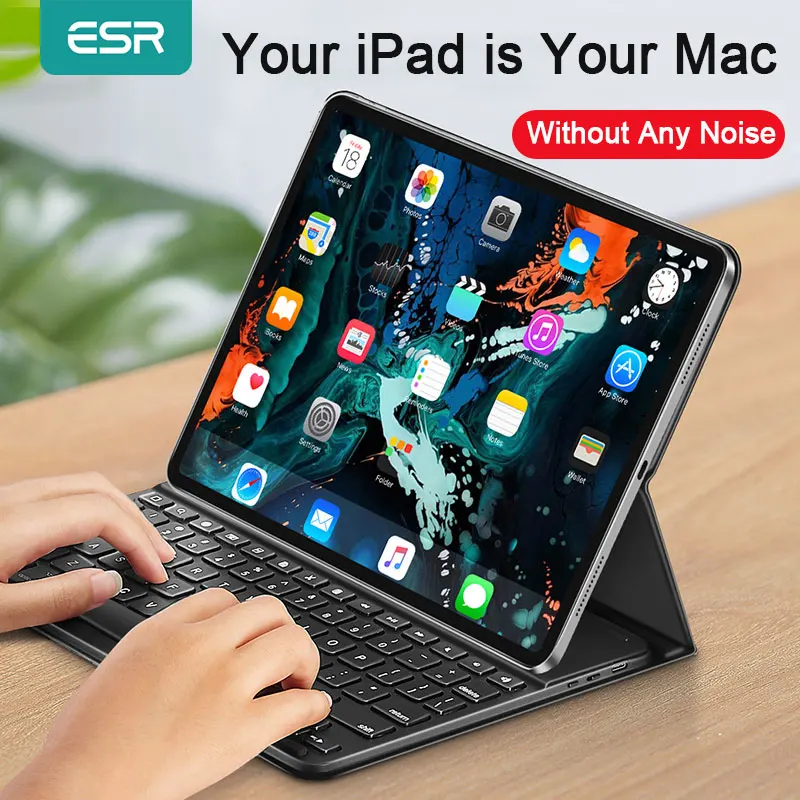 Чехол с клавиатурой ESR для iPad Pro 11 7 9 10 5 12 смарт-чехол чехол беспроводной Bluetooth