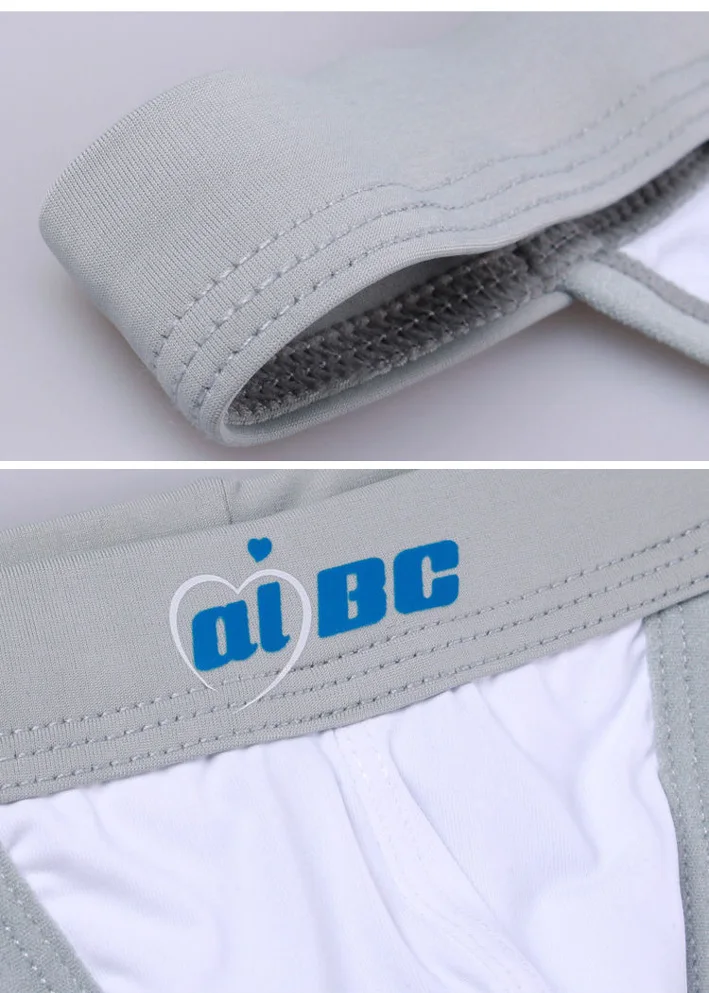 Aibc Jockstrap Gay Men Нижнее белье с открытой спиной Pouch Bulge Мужские стринги Эротические
