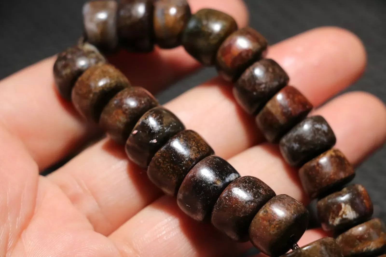 Ультраэнергетический LKbrother тибетский старый агат 108 молитва лама тотем дзи