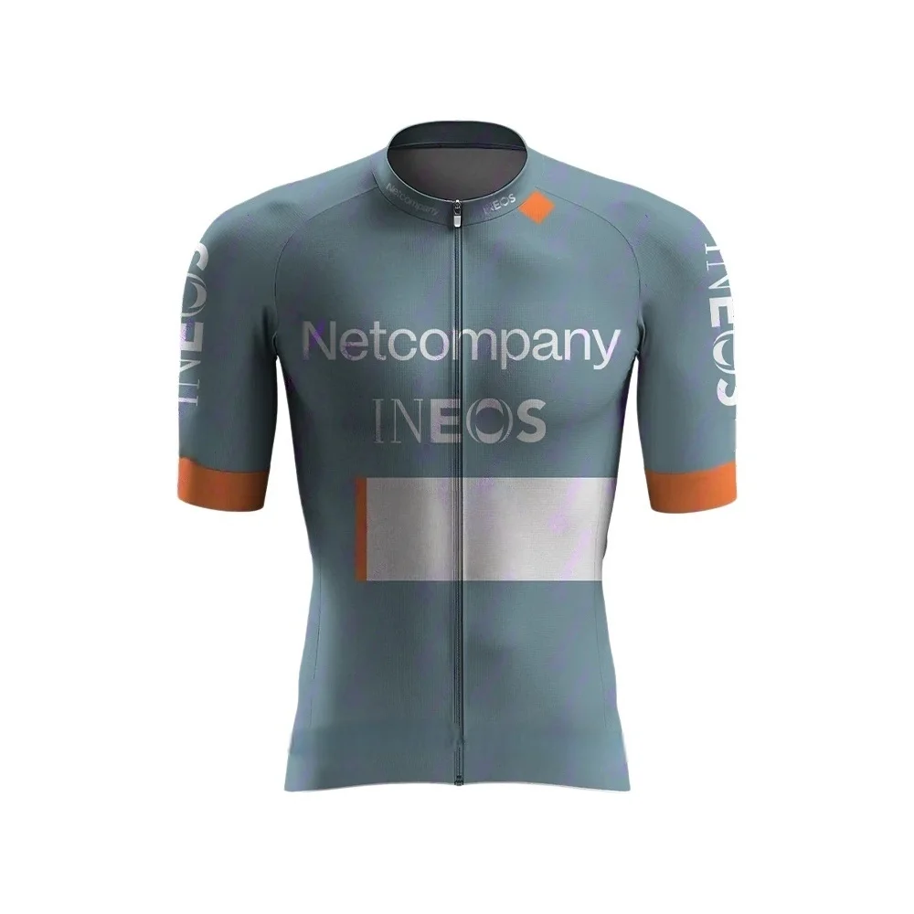 Фото Веломайка с коротким рукавом LASER CUT 2026 Netcompany INEOS Team COLOMBIA для летнего велоспорта + велошорты с лямками (комплект) №2