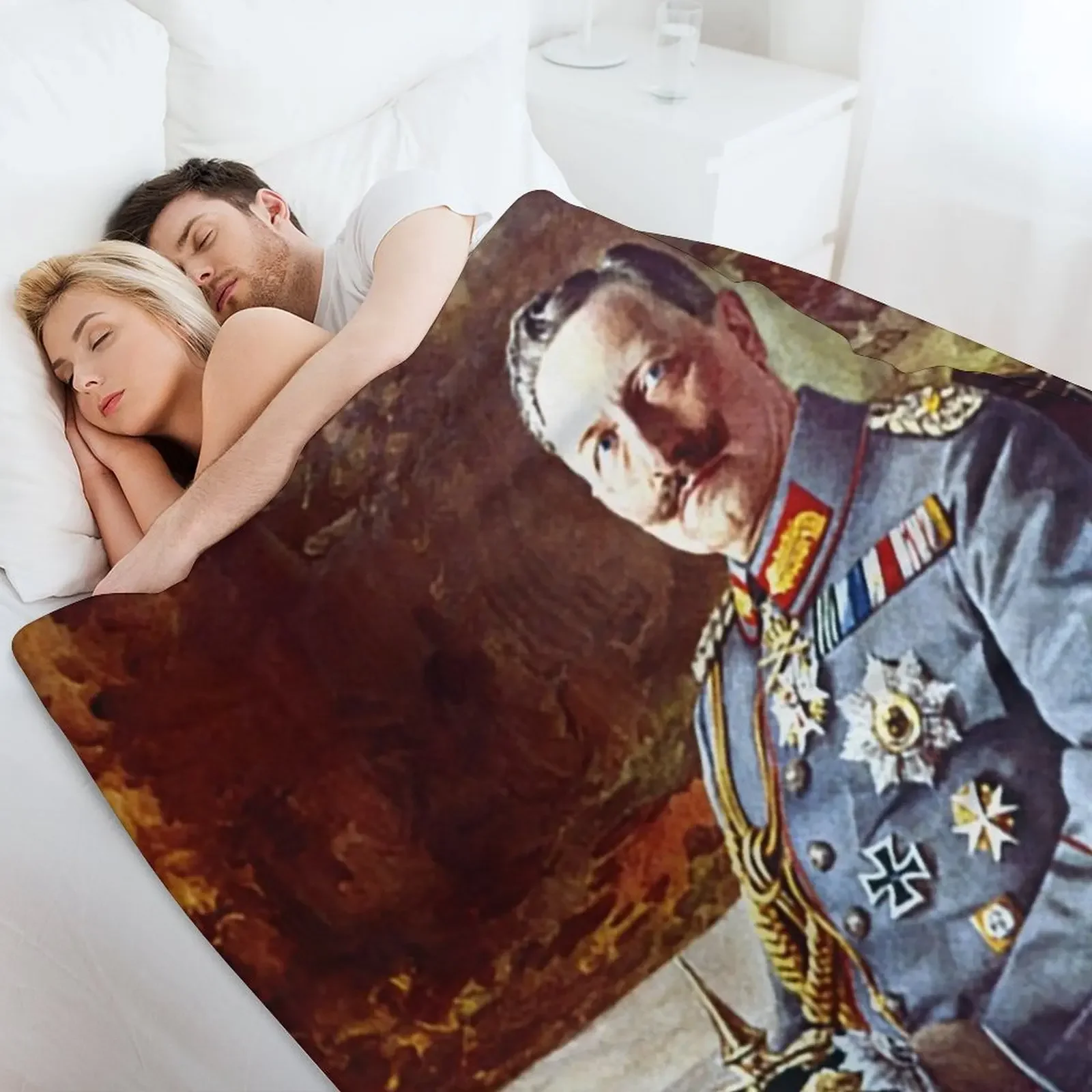 Одеяло с портретом Kaiser Wilhelm II 1914 года забавный подарок милые плед-одеяла