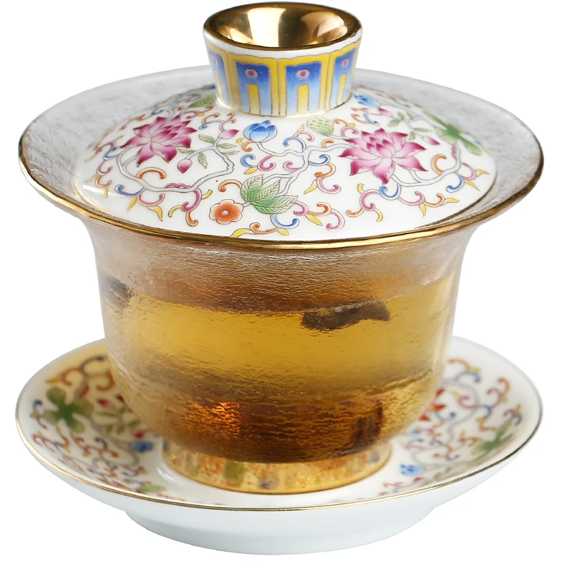 

Чашка Чайная Jingdezhen из золотистого эмалированного стекла, чашка чайная большого размера, высококачественный чайный сервиз