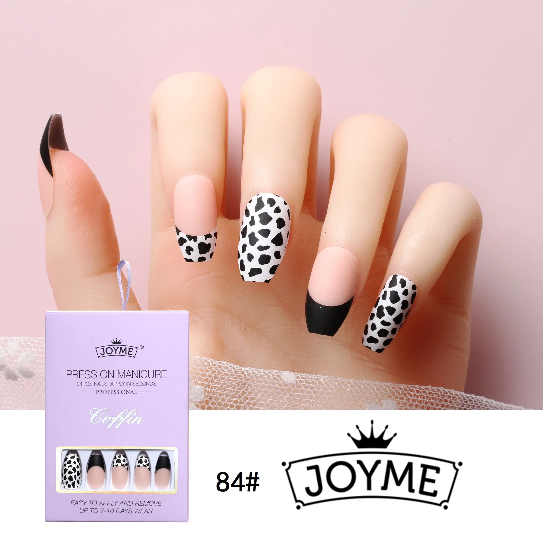 

24pcs New Fake Nail Ballet Wearing Nails Press False Supplies Professionals Art Tools Beauty Health